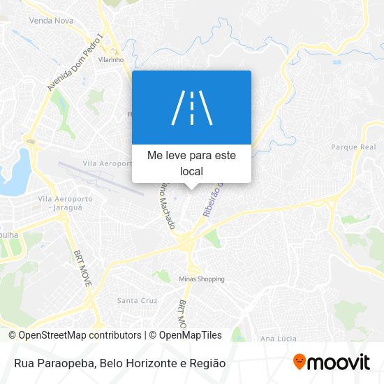 Rua Paraopeba mapa