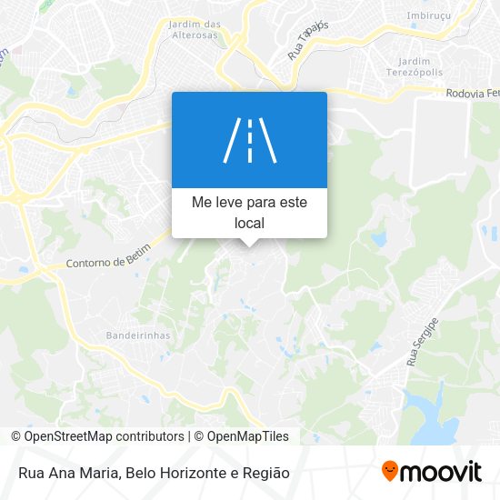 Rua Ana Maria mapa