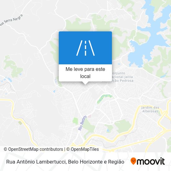 Rua Antônio Lambertucci mapa