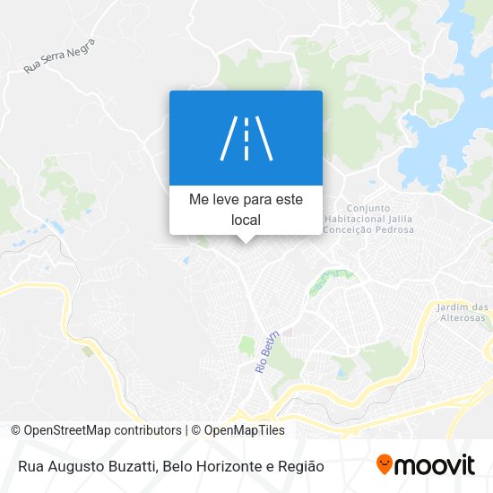 Rua Augusto Buzatti mapa