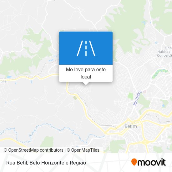 Rua Betil mapa