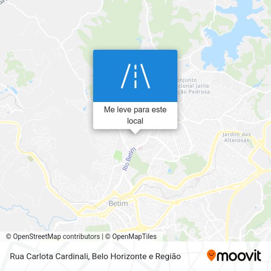 Rua Carlota Cardinali mapa