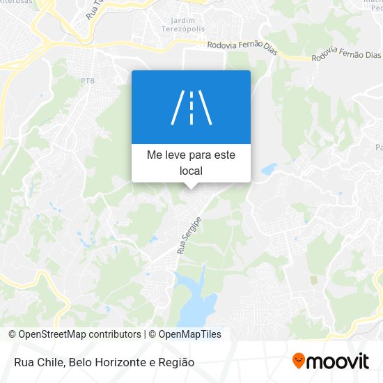 Rua Chile mapa