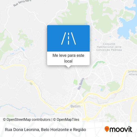 Rua Dona Leonina mapa
