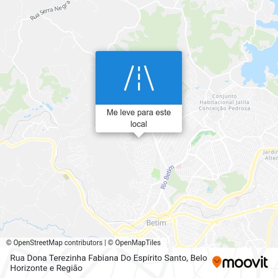 Rua Dona Terezinha Fabiana Do Espírito Santo mapa