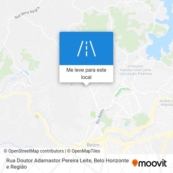 Rua Doutor Adamastor Pereira Leite mapa
