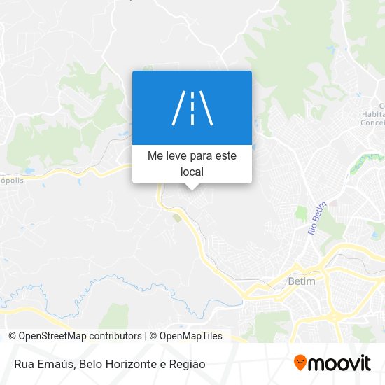 Rua Emaús mapa