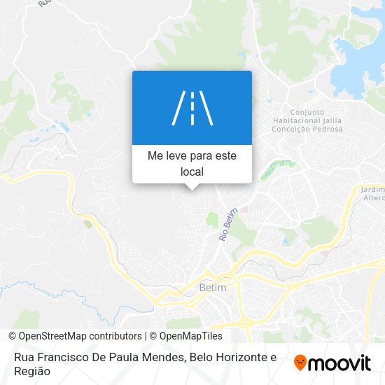 Rua Francisco De Paula Mendes mapa