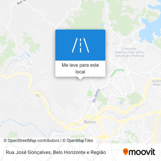 Rua José Gonçalves mapa