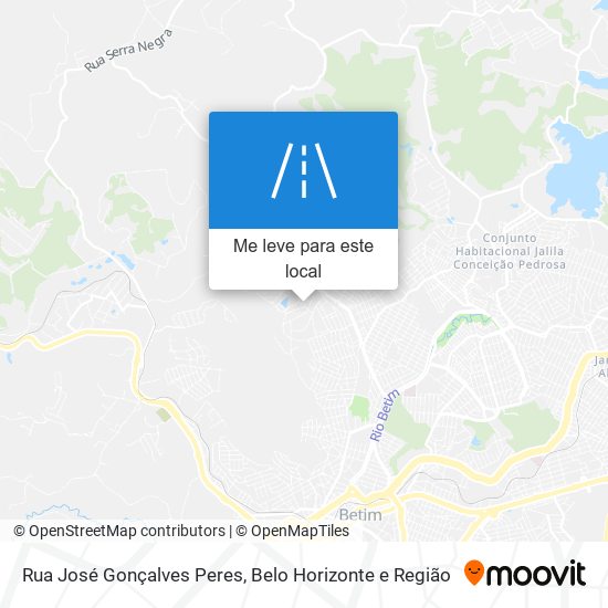 Rua José Gonçalves Peres mapa