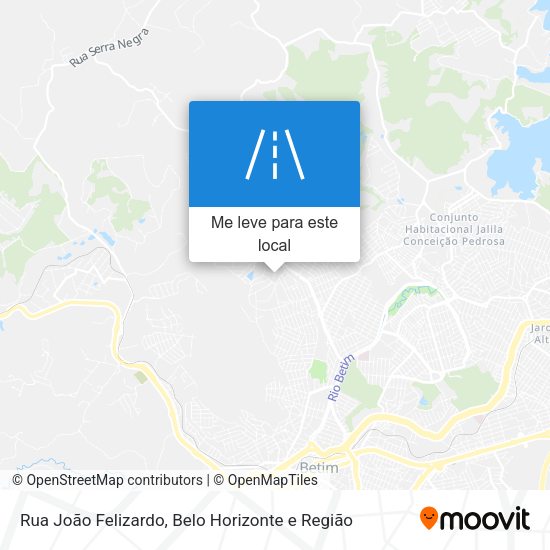 Rua João Felizardo mapa