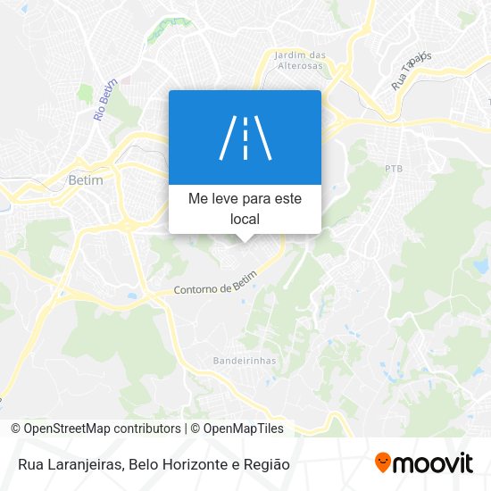 Rua Laranjeiras mapa