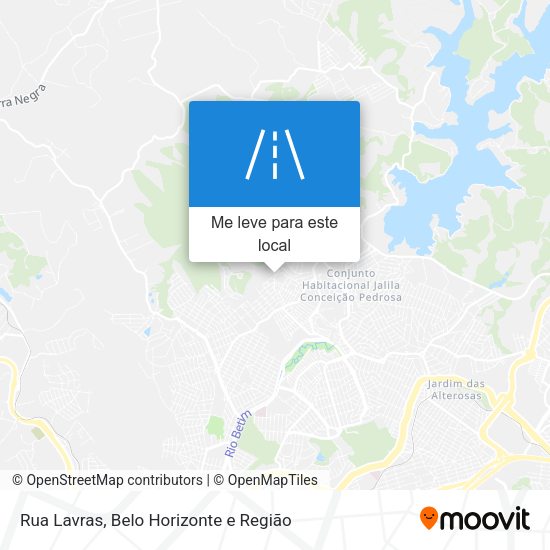 Rua Lavras mapa