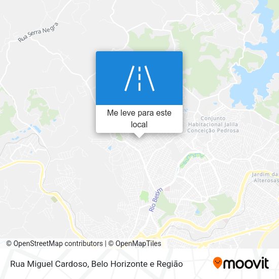 Rua Miguel Cardoso mapa