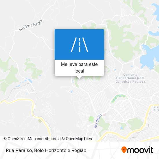 Rua Paraíso mapa