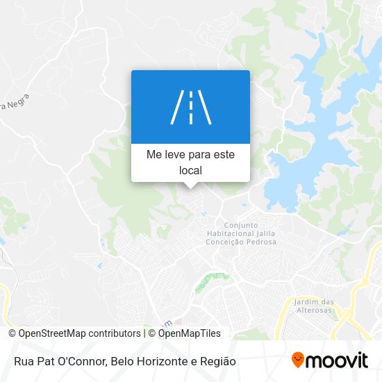Rua Pat O'Connor mapa
