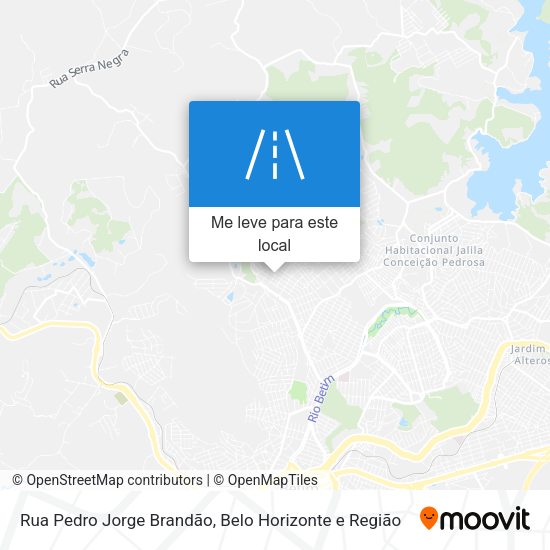Rua Pedro Jorge Brandão mapa