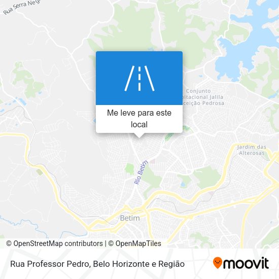 Rua Professor Pedro mapa