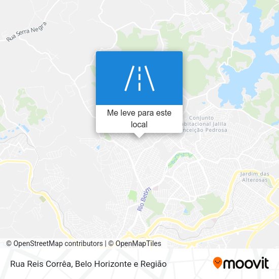 Rua Reis Corrêa mapa