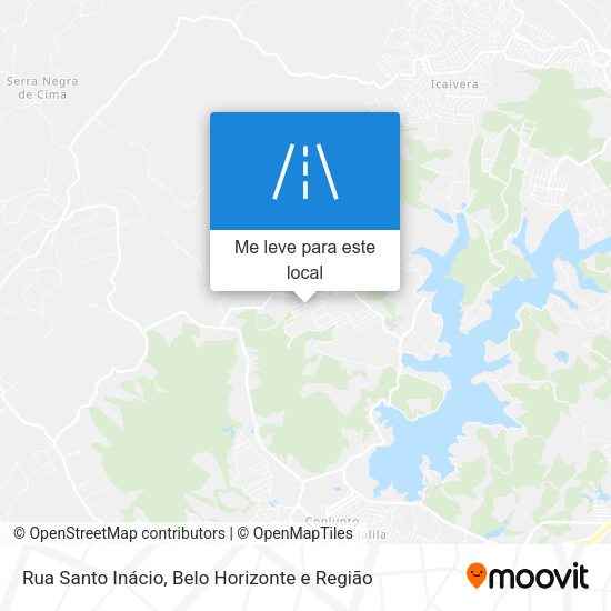 Rua Santo Inácio mapa