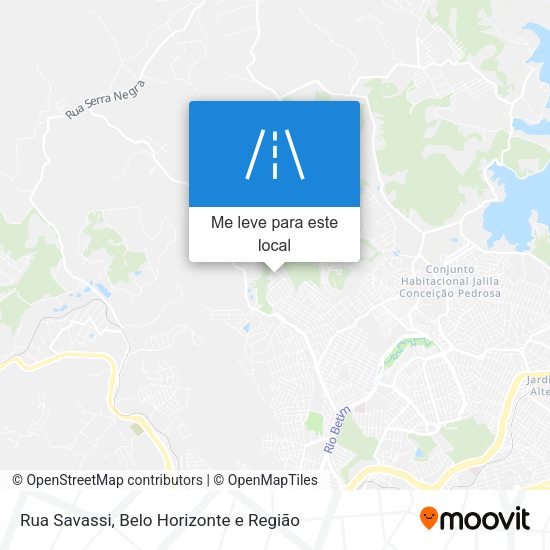Rua Savassi mapa