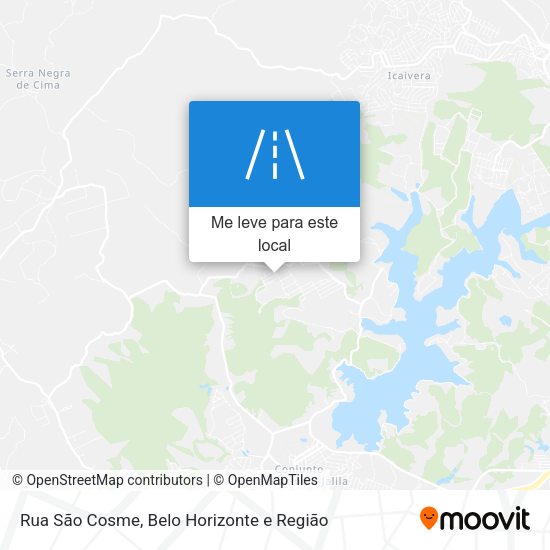 Rua São Cosme mapa