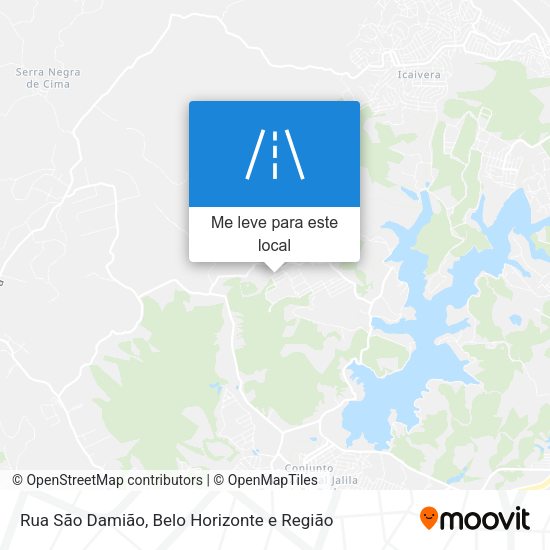 Rua São Damião mapa
