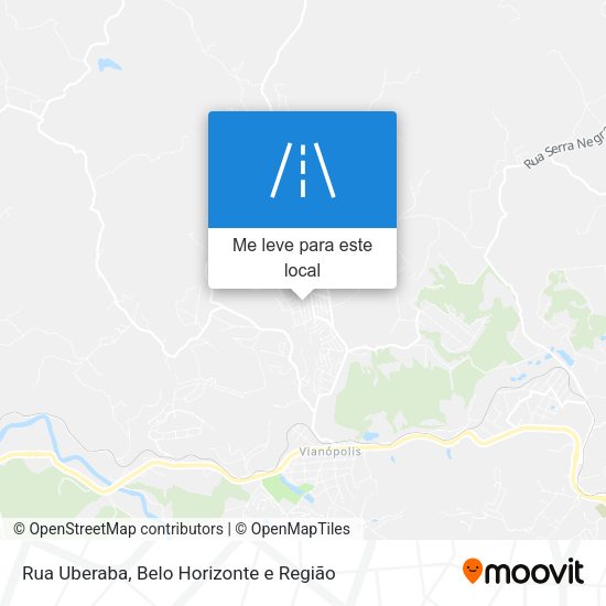Rua Uberaba mapa