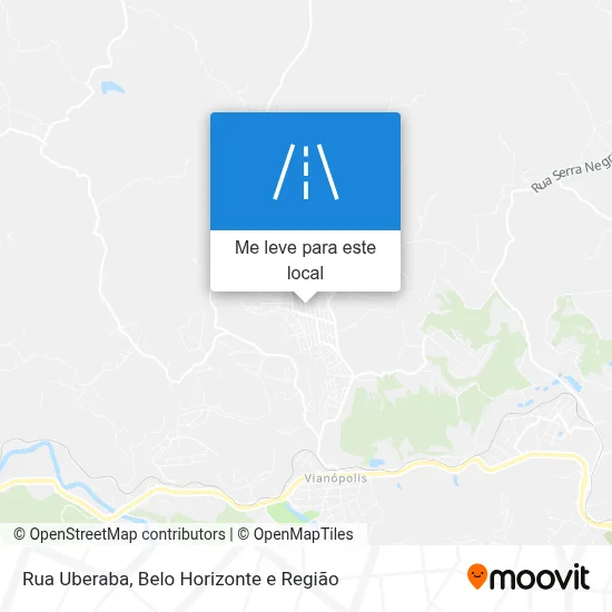 Rua Uberaba mapa
