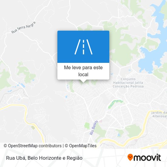 Rua Ubá mapa