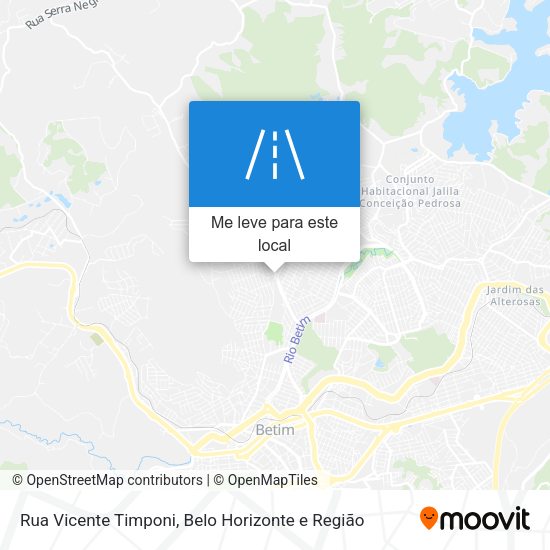 Rua Vicente Timponi mapa