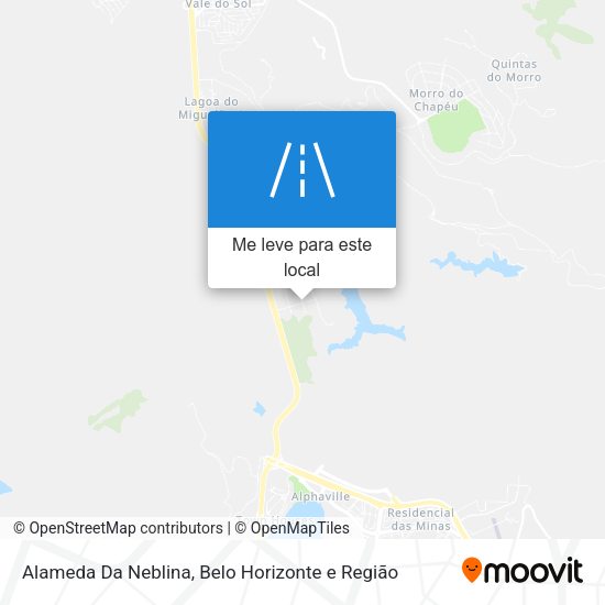 Alameda Da Neblina mapa