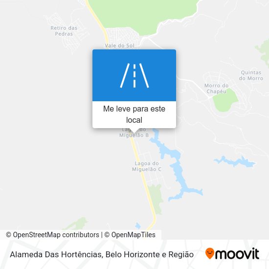 Alameda Das Hortências mapa