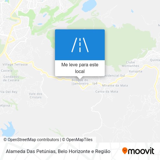 Alameda Das Petúnias mapa