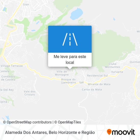 Alameda Dos Antares mapa