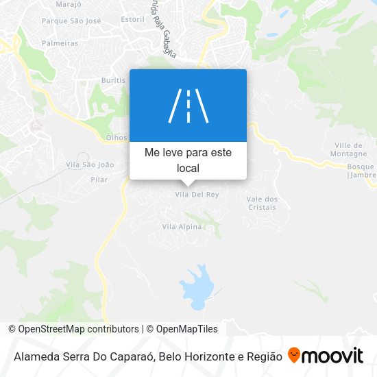 Alameda Serra Do Caparaó mapa