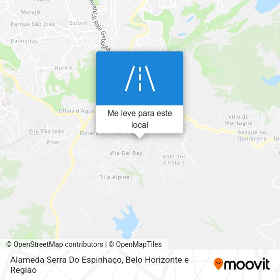Alameda Serra Do Espinhaço mapa