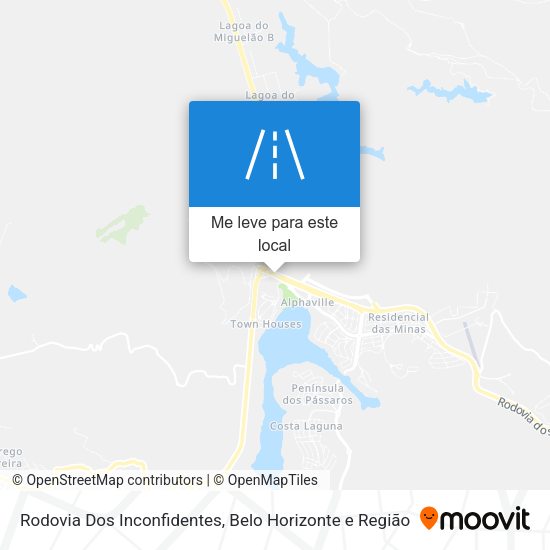 Rodovia Dos Inconfidentes mapa