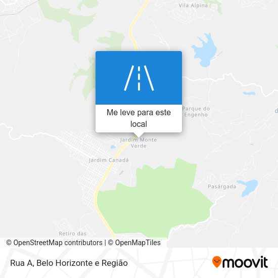 Rua A mapa