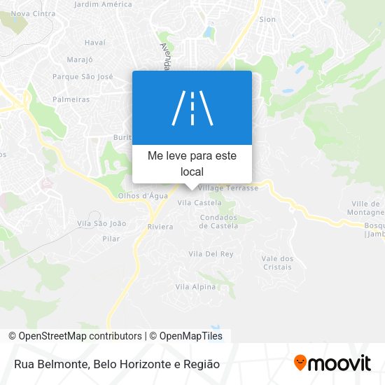 Rua Belmonte mapa