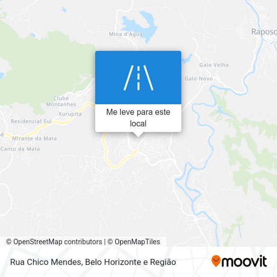 Rua Chico Mendes mapa