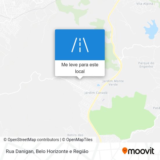 Rua Danigan mapa