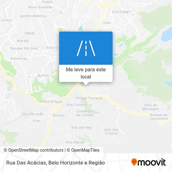 Rua Das Acácias mapa