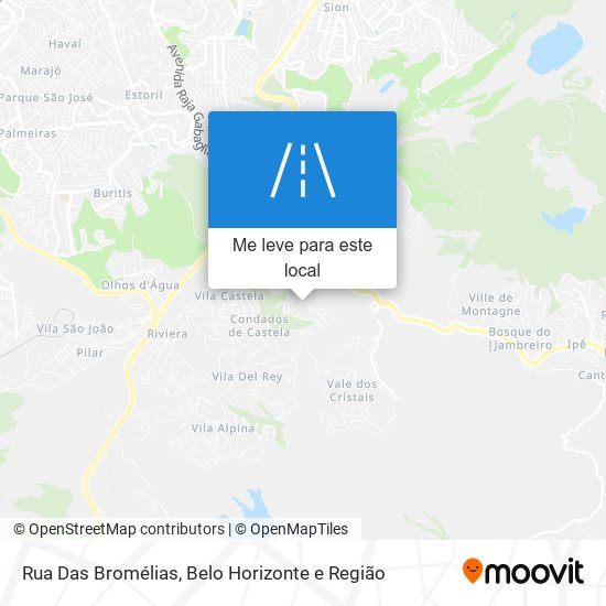 Rua Das Bromélias mapa