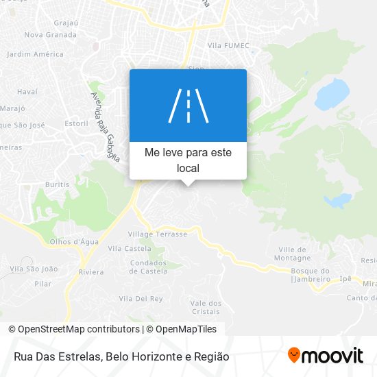 Rua Das Estrelas mapa