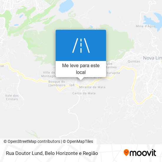 Rua Doutor Lund mapa