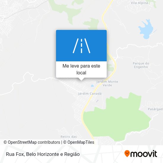 Rua Fox mapa