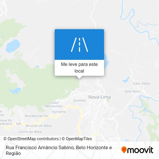 Rua Francisco Amâncio Sabino mapa