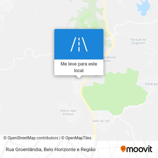 Rua Groenlândia mapa