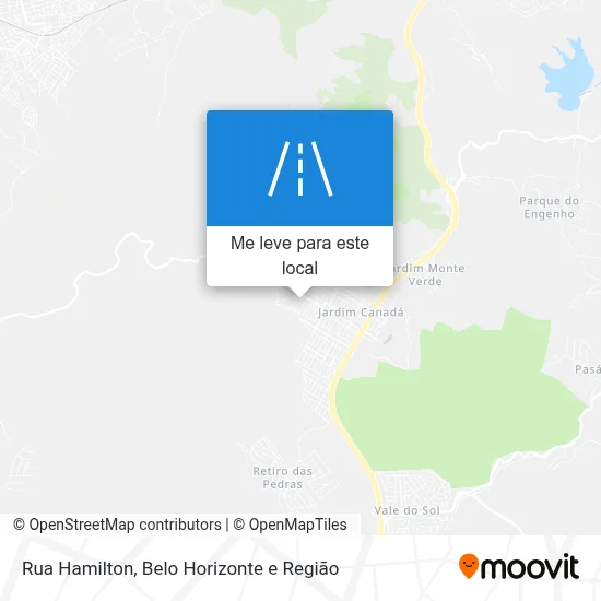 Rua Hamilton mapa